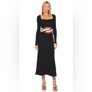 Revolve - SOVERE Inertia mid dress in Black with long sleeves